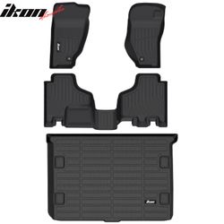 Fits 2008-2013 Jeep Liberty 3D Molded All Weather Floor Mats TPE Carpet + Trunk Mat
