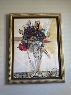 ✨ ELEGANT FRAMED FLORAL WALL ART — BEAUTIFUL STATEMENT PIECE ✨