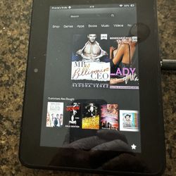 Kindle With USB Charging Cord. 