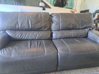 Duel recliner sofa