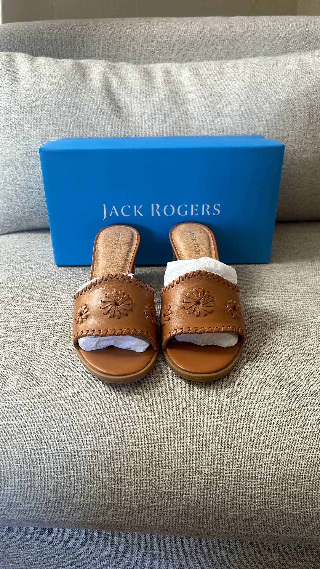 Jack Rogers Rory Slip-on Mid Heel Sandal