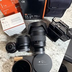 Sony Camera + E mount lenses 