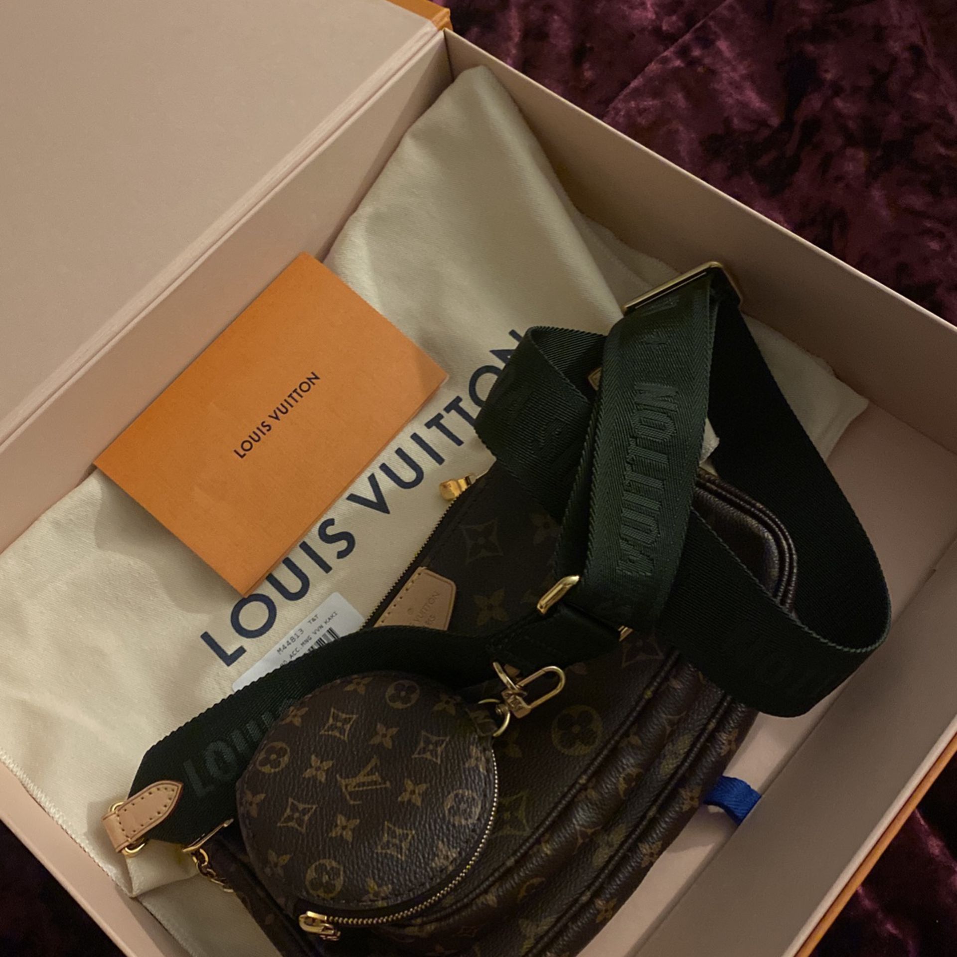 New Authentic Louis Vuitton Leather Vachetta Pochette Accessoires Strap  Only for Sale in Fremont, CA - OfferUp