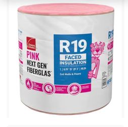 Owens Corning R19 Faced Fiberglass Insulation Roll