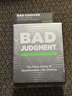 Bad Judgment Party Game + After Dark Expansion – New in Packaging