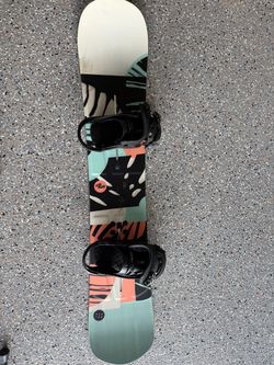 Burton snowboard and bindings