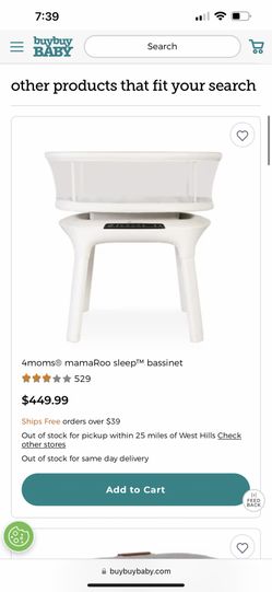 4 Moms Mamaroo Bassinet 