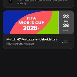 Match 47 Portugal  Vs Uzbekistan 