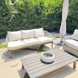 Patio Sofa And Table Set