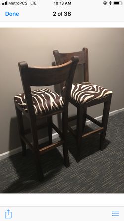 High chair with real pony hair