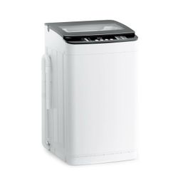 28 lbs Portable Washing Machine, Fully Automatic Portable Washer with LED Display, 10 Wash Cycles, 5 Water Levels, 24H Delays, Top