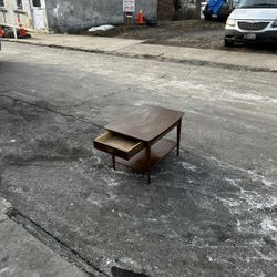 Mid Century Modern Walnut Side Table / Nightstand by Lane