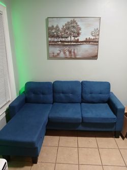Blue couch