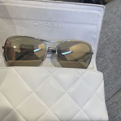 Chanel Gold Sunglasses 