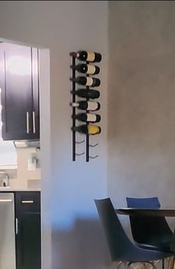 9 bottels metal wine shelf