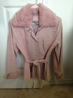 Pink Leather Lining jacket
