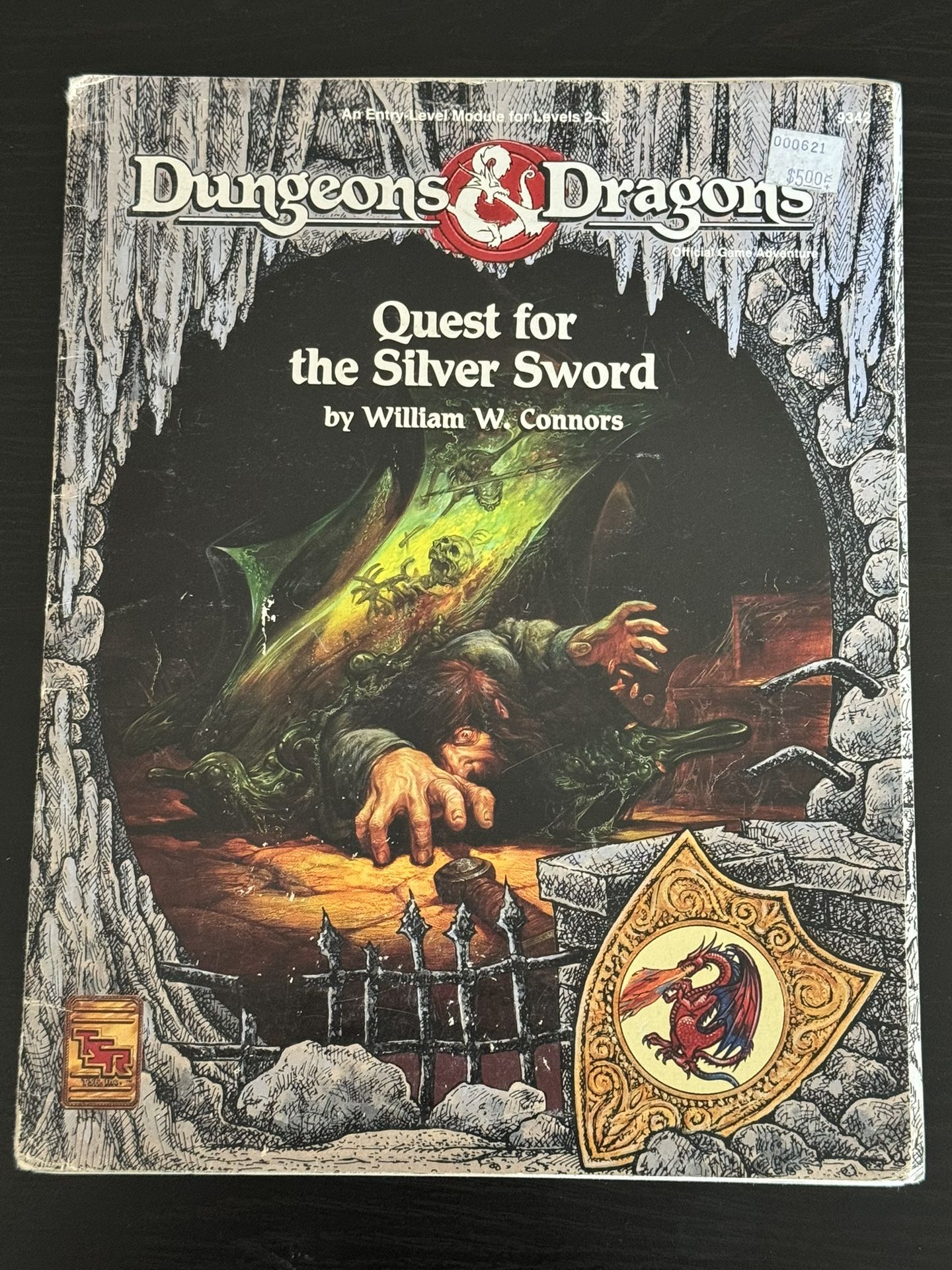 Dungeons & Dragons Quest for the Silver Sword (1992, TSR#9342) w/ Map