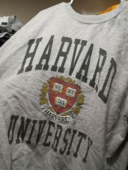 Harvard University Gray Crewneck Sweatshirt
