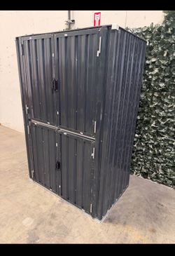 Fully Assembled 4’x2.5’ Galvanized Steel Metal Storage Shed Outdoor Garden Backyard