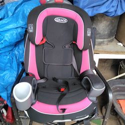 3 in 1 car seat pink and black