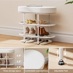  New Shoe Bench with Cushion