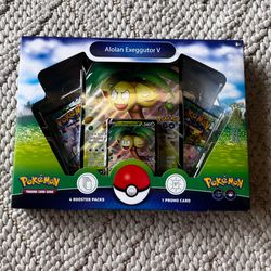Pokémon TCG Pokémon GO Alolan Exeggutor V Collection Box 4 Packs + Promo