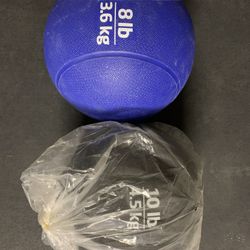 Medicine Balls 4, 6, 8 And 10 Pounds