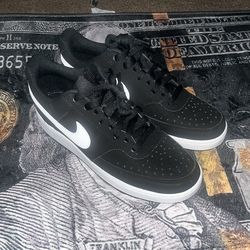 Black and white Nikes