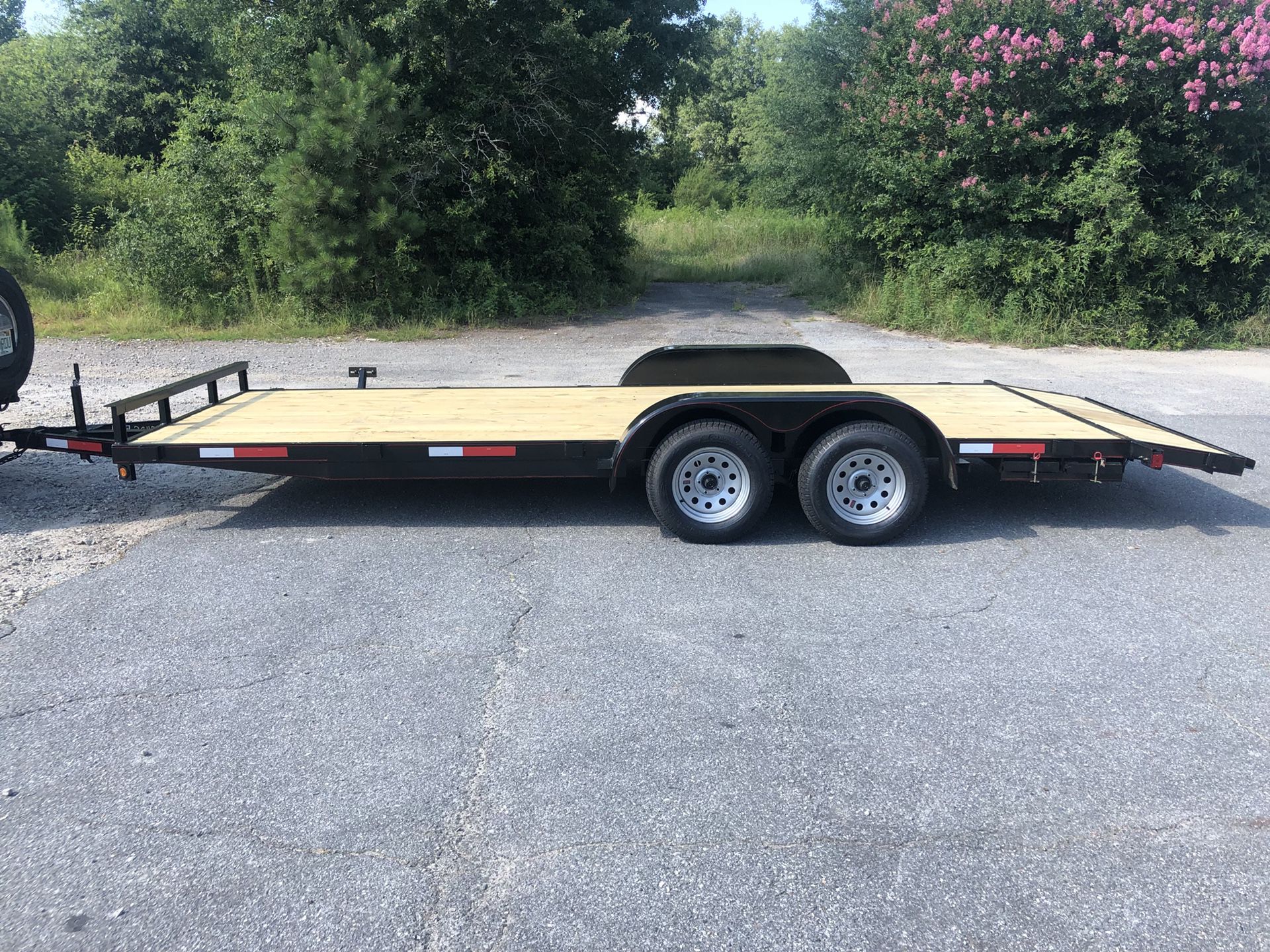Brand new 20 foot flat bed car hauler utility trailer