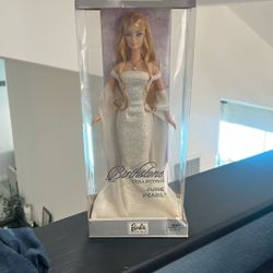 2003 Beautiful June Pearl Blonde Barbie Doll Birthstone Collection #B3414 NRFB