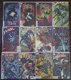 Marvel Comics Venom Issues #1-12 (12 books) All Bagged & Boarded