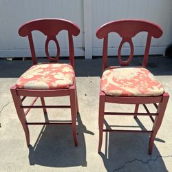 2 Pub Height Sturdy Chairs