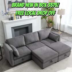 Storage Space Underneath Can Be Arranged Any Way Brand New Couch 🛋️ Free Local Drop Off 