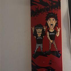 Steve-O and WeeMan autographed skate deck