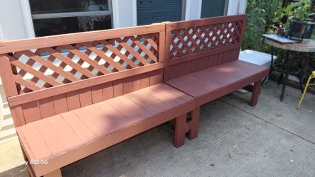 Outdoor patio bench