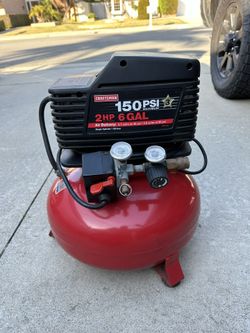 Craftsman air compressor 150 psi 6 gallon 2hp oil free