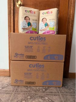 Cuties size 6 diapers 230 count