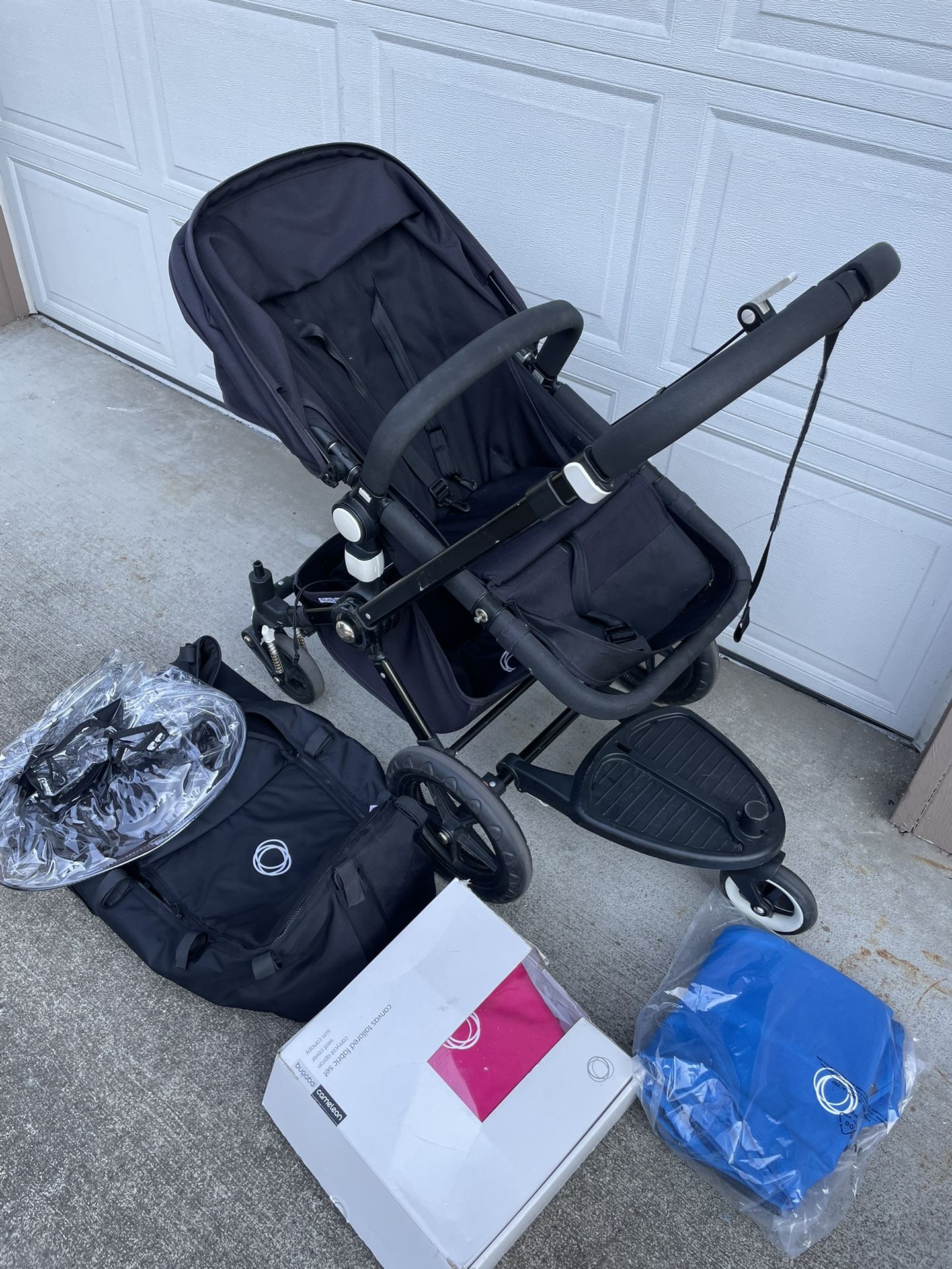 Bugaboo Chameleon Stroller With Extras Black, Blue, Pink