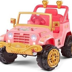 Kid wTrax Disney Princess Heart of Gold 4x4 Kids Electric Ride On Toy ⭐NEW IN BOX⭐