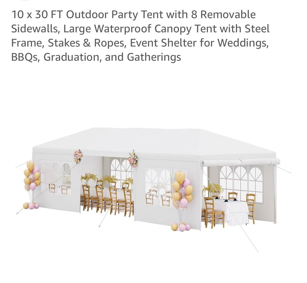 Outdoor Tent 10x30