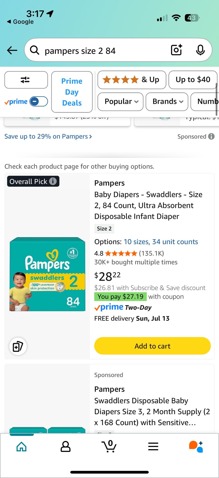 Brand New Unopened Box Diapers