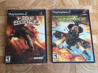🚁  Fire Blade & Thunder Strike (PS2) – Complete in Box  🚁