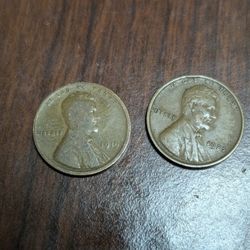 1919 and 1925 Wheat Penny Rare 