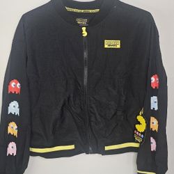 Justice Mini Pac-Man Mini Bomber Jacket Girls XL (16-18)