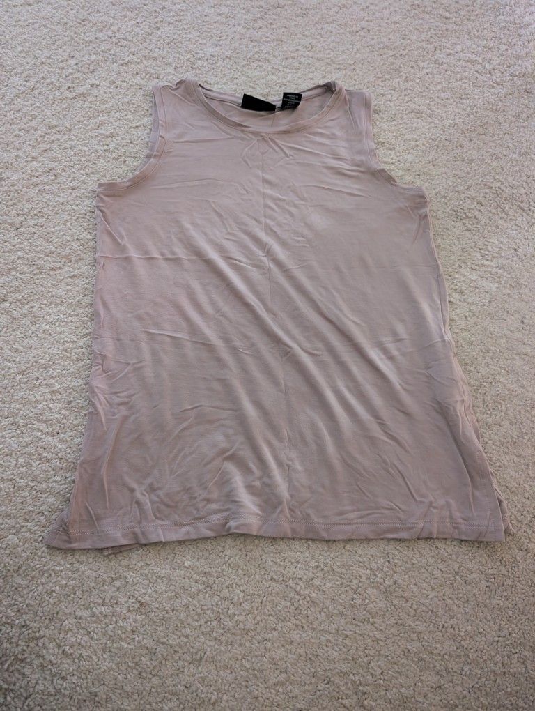Sleeveless Beige Top
