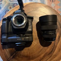 Blackmagic 6k Pro Camera W/Sigma art 14-24mm 2.8 Lens 