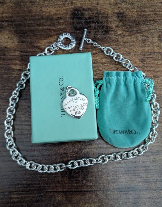Tiffany and Co Heart Tag Toggle Necklace