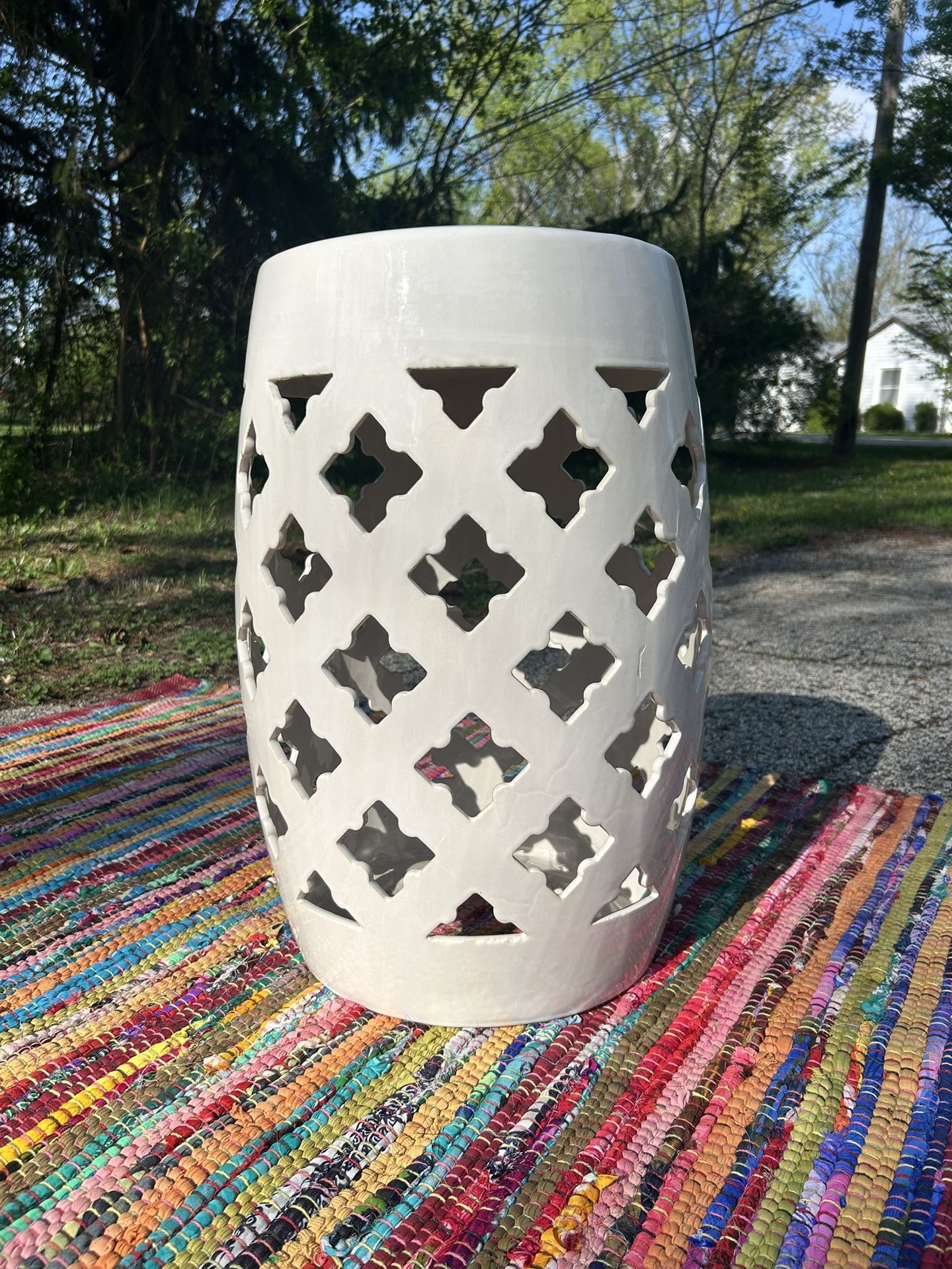 Outdoor Ceramic Plant Stand