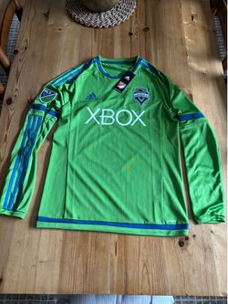 NEW! Seattle Sounders FC Adidas 2015 Soccer Jersey Kit Adult Medium Long Sleeve M