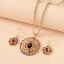 Sunshine Gold Plated Jewelry Set 